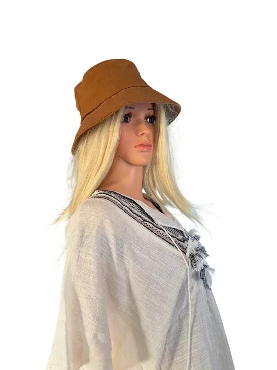 NWT Gigi Pip Brown Rylee Bucket Hat S/M 57 MSRP$64.00 - Picture 11 of 15